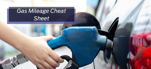 Gas Mileage Cheat Sheet